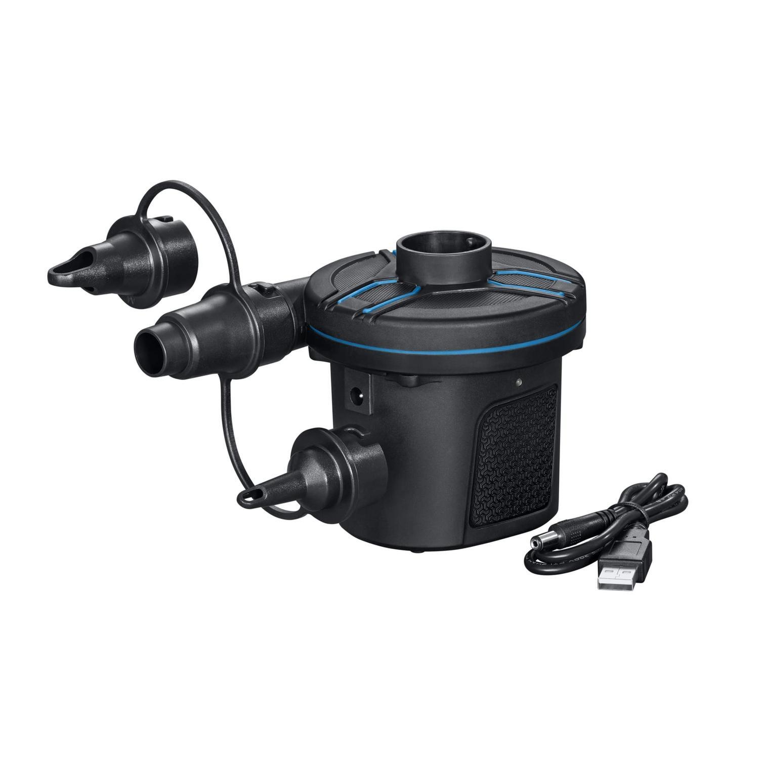 Powertouch™ Rechargeable Electric Air Pump DC5 Black, Blue