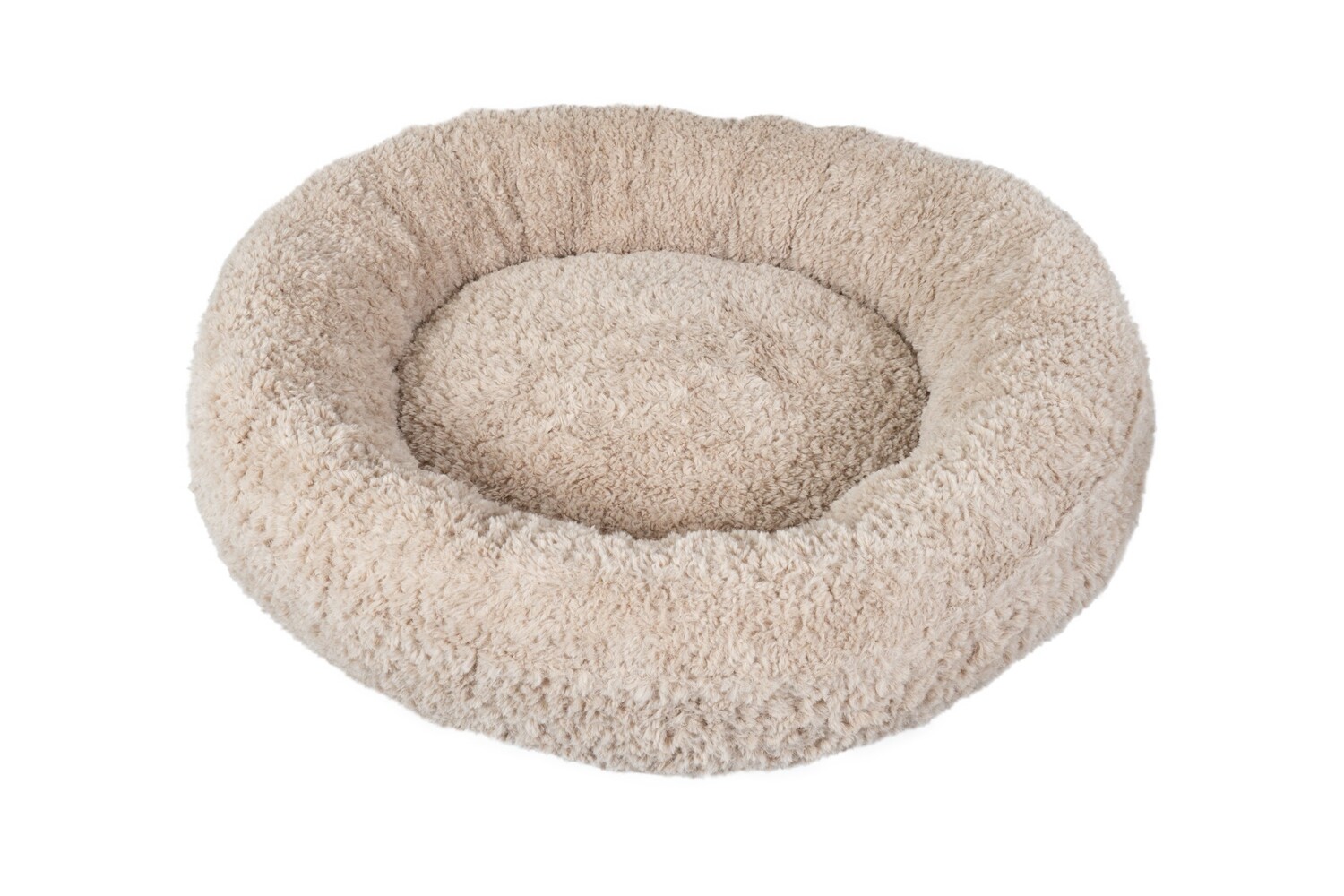 Yours Droolly Round Champagne Dog Bed Medium
