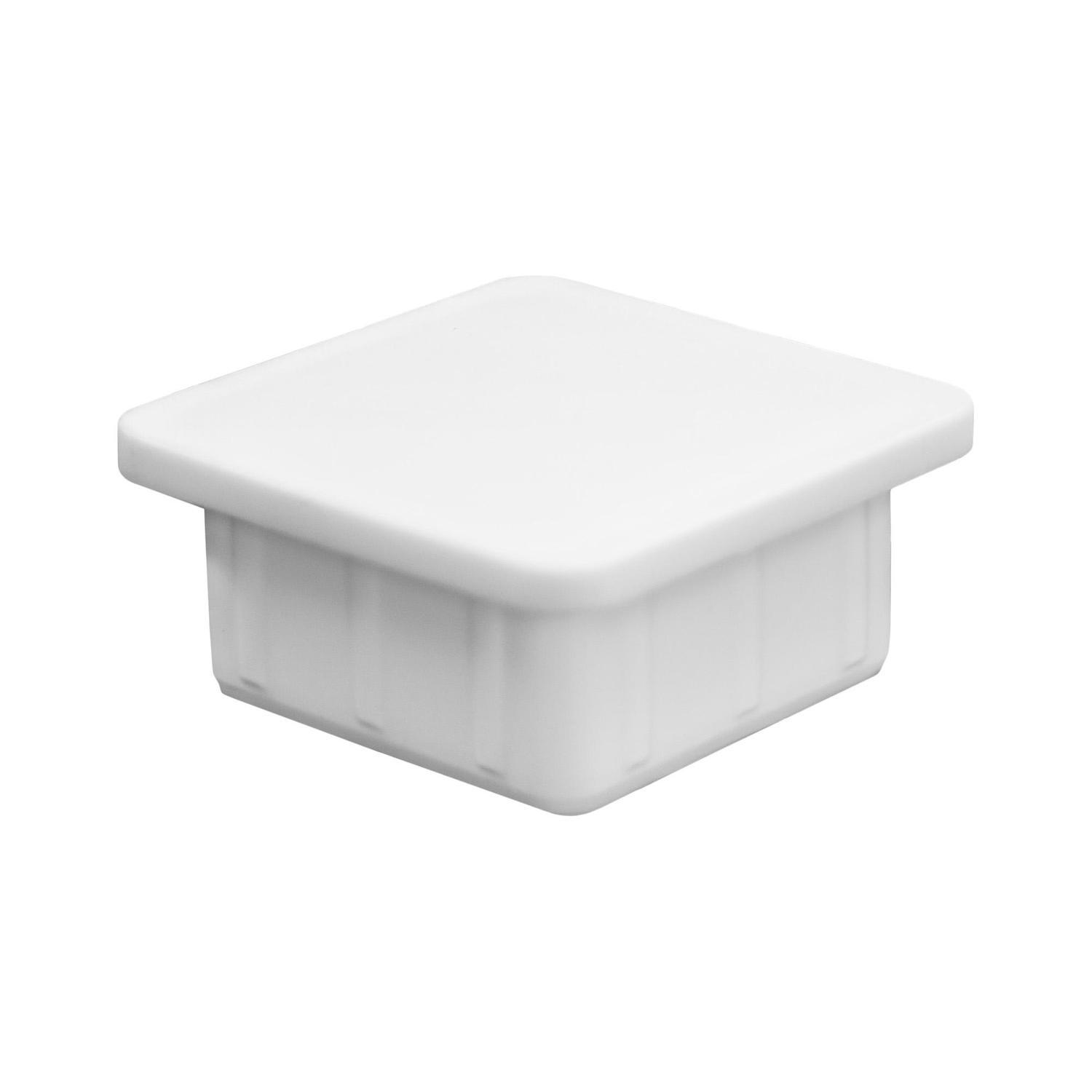 Batten Plastic Post Caps, Pack of 2  W:60mm, H:60mm, D:20mm White
