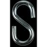 S Hook 8mm Zinc Plated
