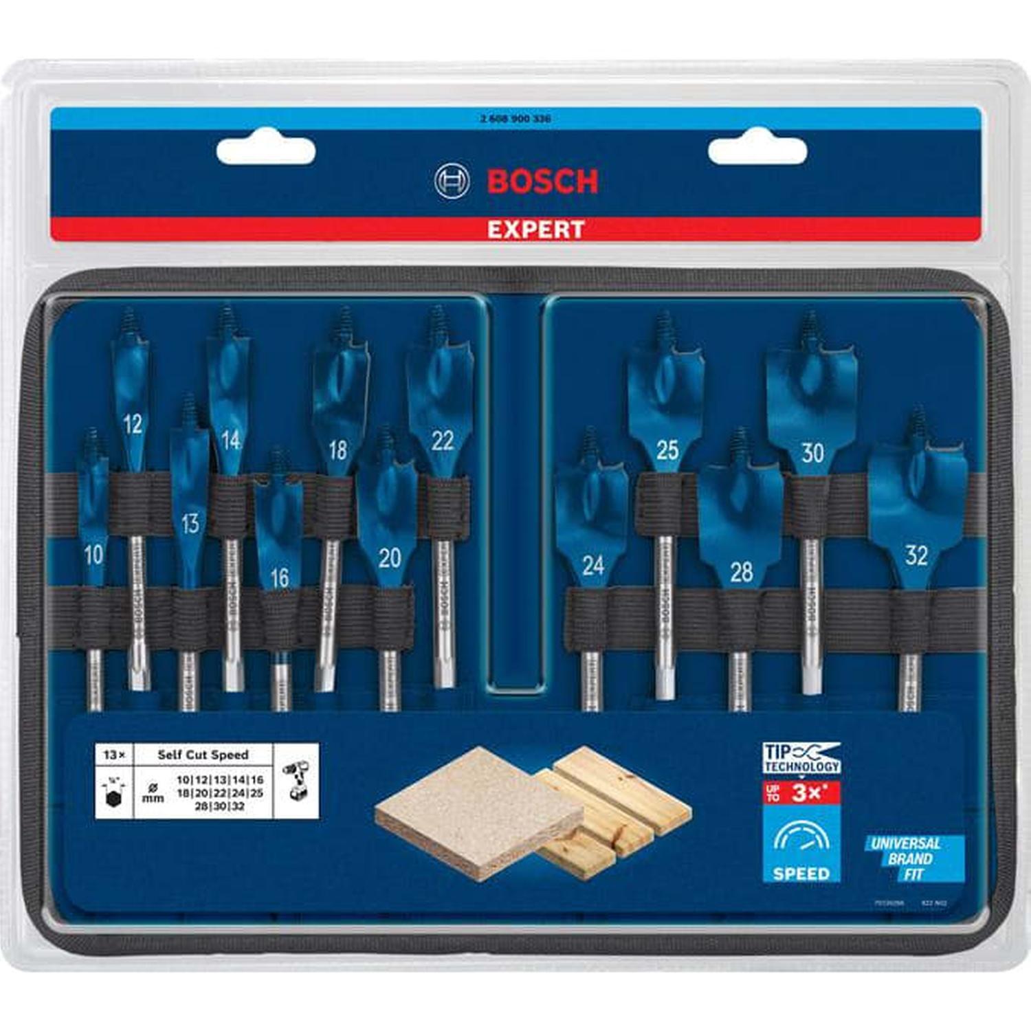 Self Cut Speed Spade Drill Bit 13PC Set 100 x 152mm
