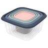 Nested Food Storage Container Square 5 Pack