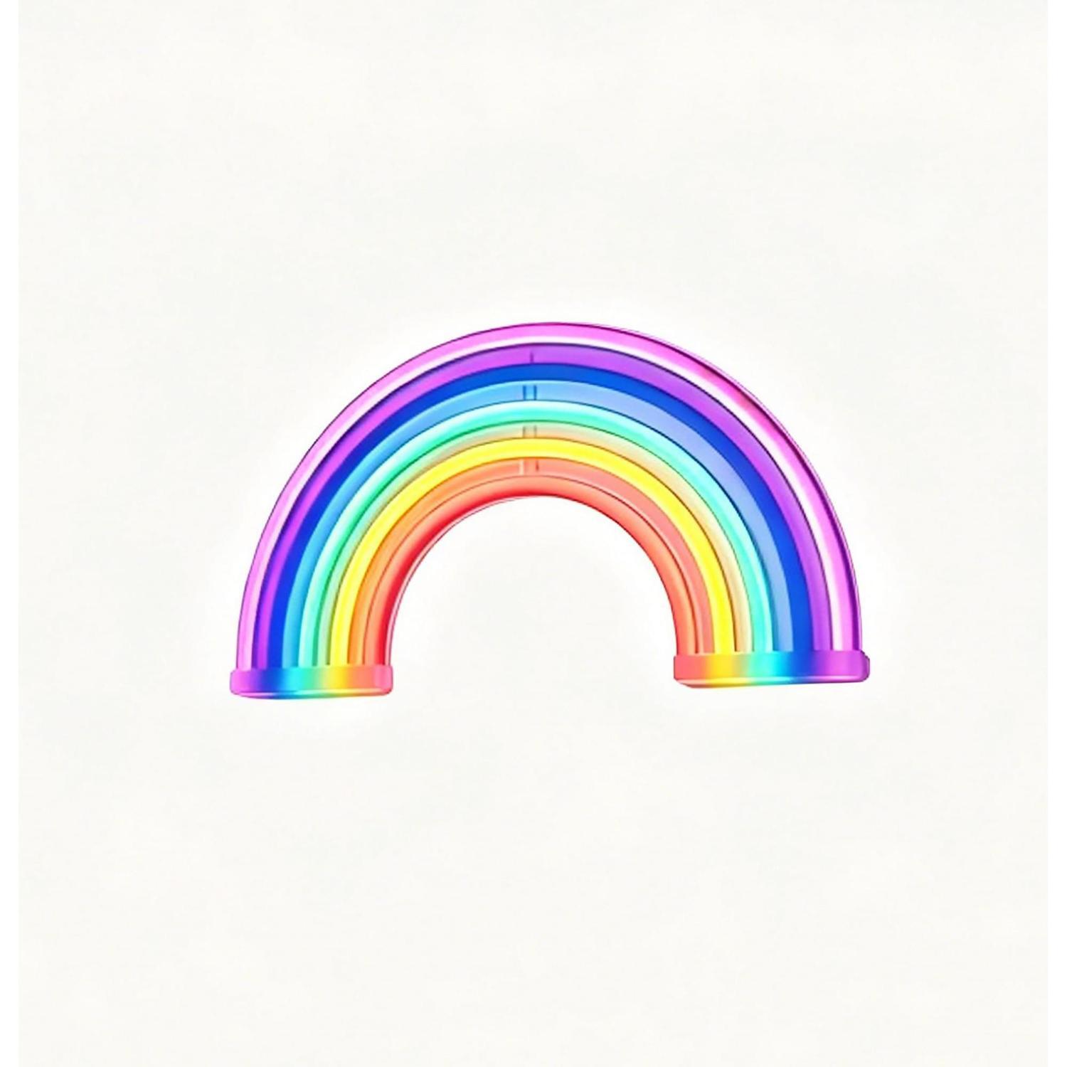 Rainbow Neon Wall Light 160 x 300 x 10mm / 5V White