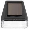Solar Powered Outdoor Wall Light H:75mm, W:72mm, D:41mm Black