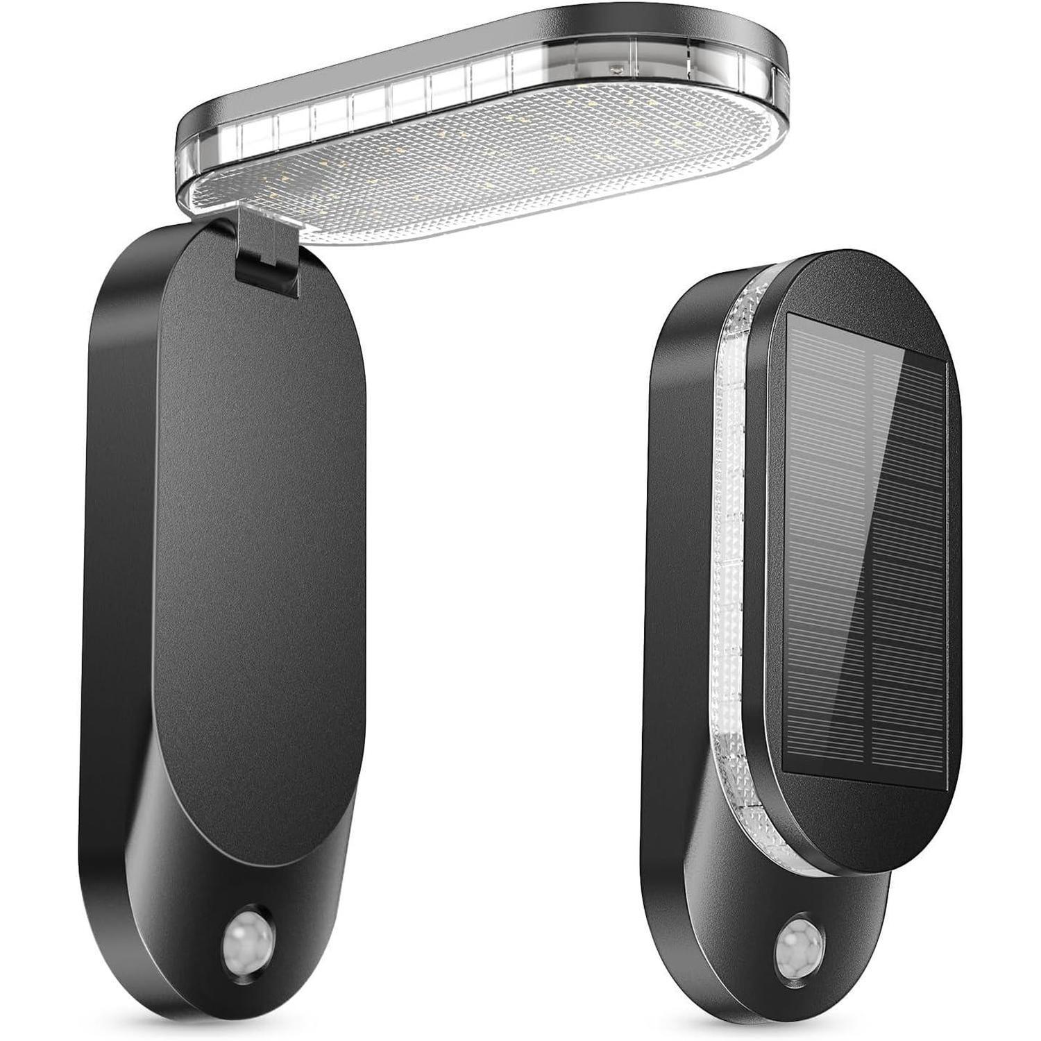 Solar Dual Wall Light 560lumens Black