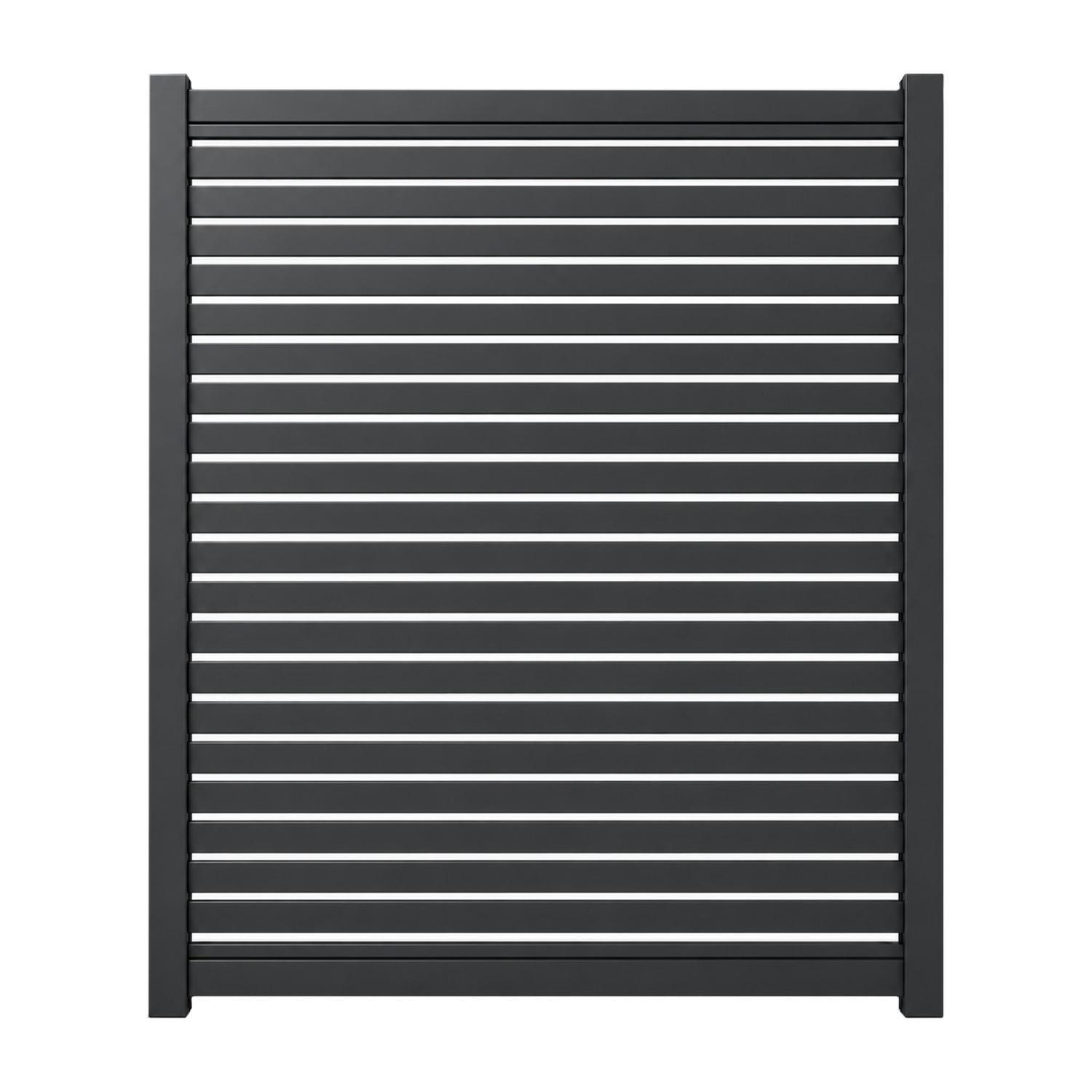 Valla Series 65mm Slat Driveway Gate H:1800mm x W:1500mm Grey