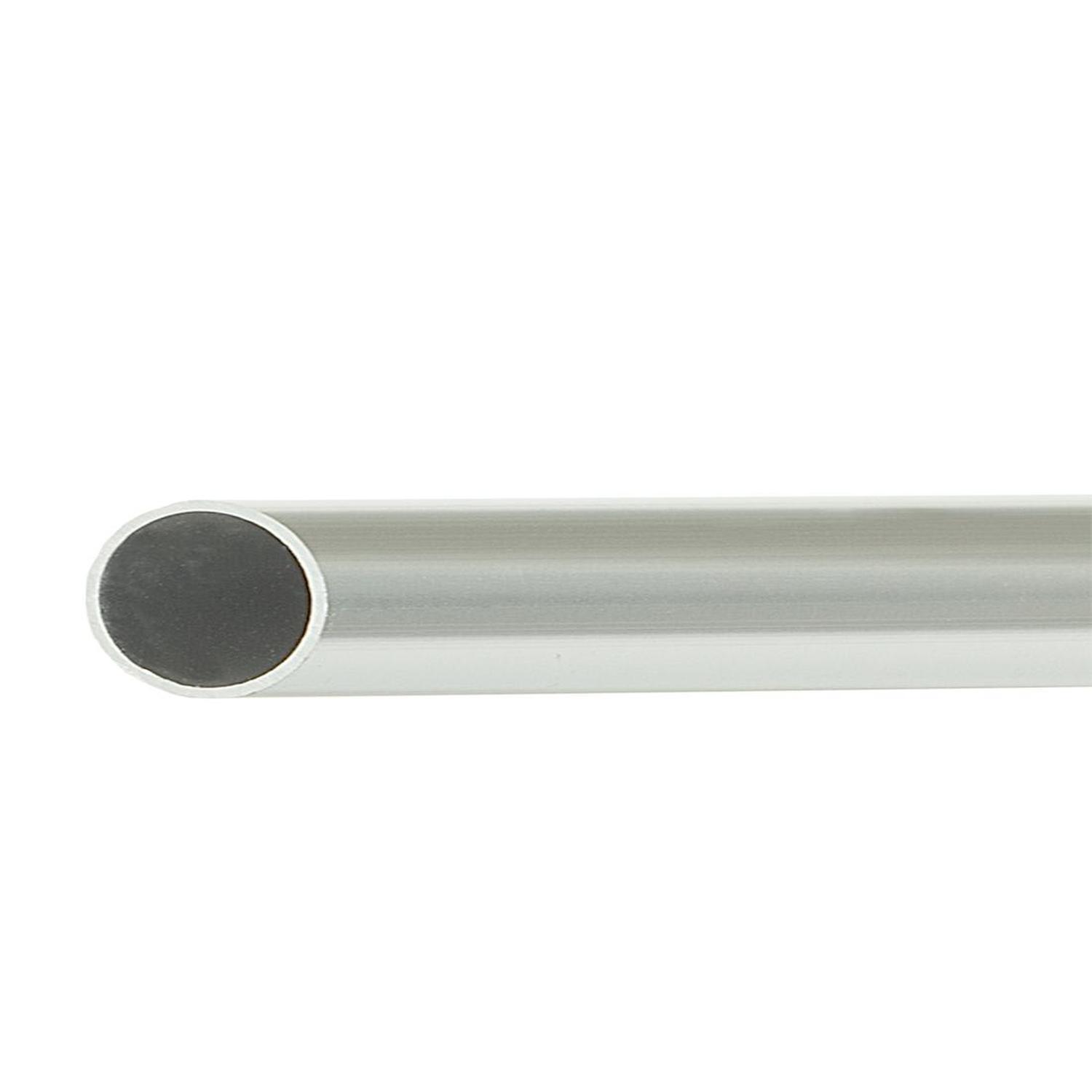 Towel Rail Tube Satin Chrome on Aluminium