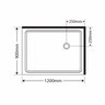 Capricorn Square Shower Moulded Wall Right Hand Tray with Pivot Door