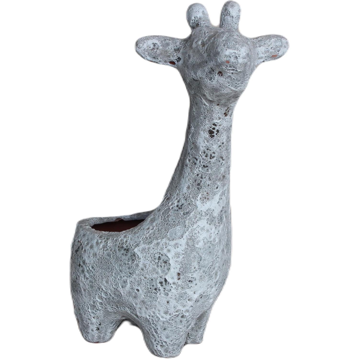 Indoor Ceramic Abyss Giraffe 28cm White