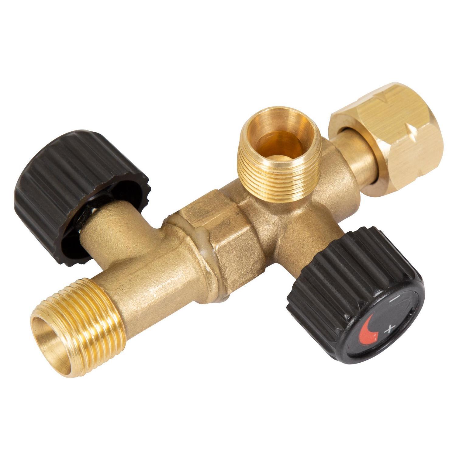 3/8" BSP 2 Way Double Valve Outlets Adaptor