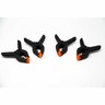 Spring Clamp Set 4 piece Black and Orange