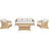 Outdoor Triple Lounge Setting 4 Piece
