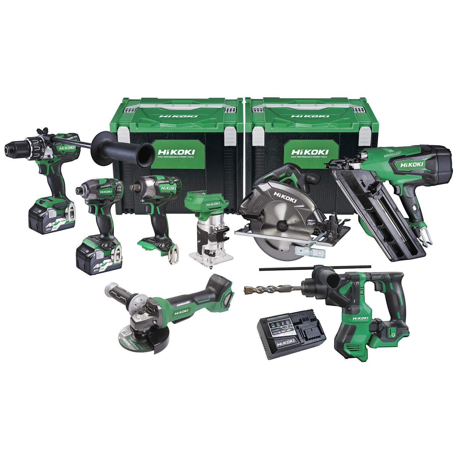 Cordless Brushless 8pc Power Tool Combo Kit