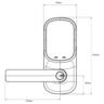 Lock® Lever Keyed  Matt Black