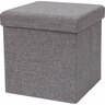 Fabric Storage Ottoman 38cm Grey