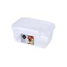 Container Clear with White Clips 1L