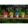 Solar Mushroom Light 12 x 14cm  Multi Colour
