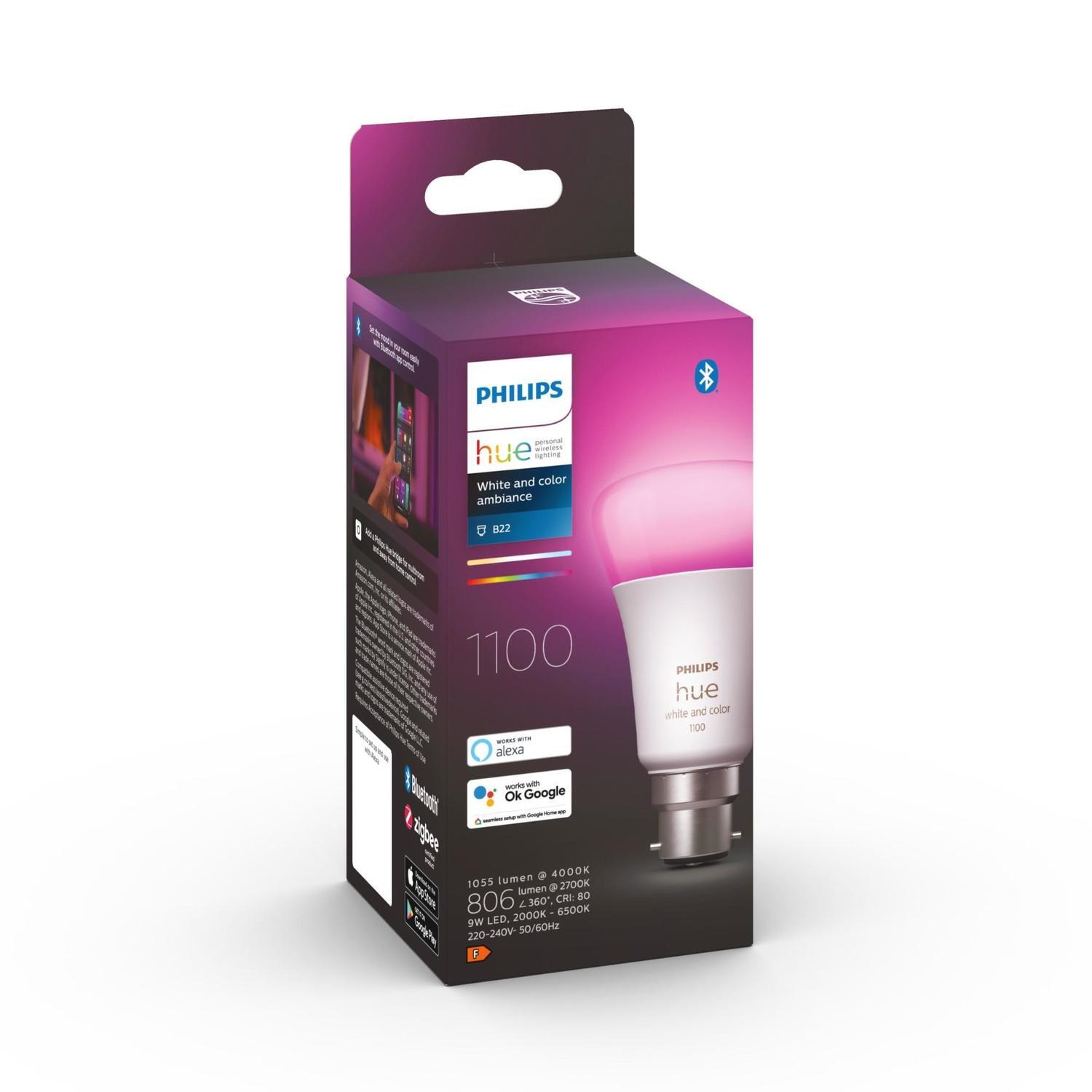 White and Colour Ambiance B22 Bulb