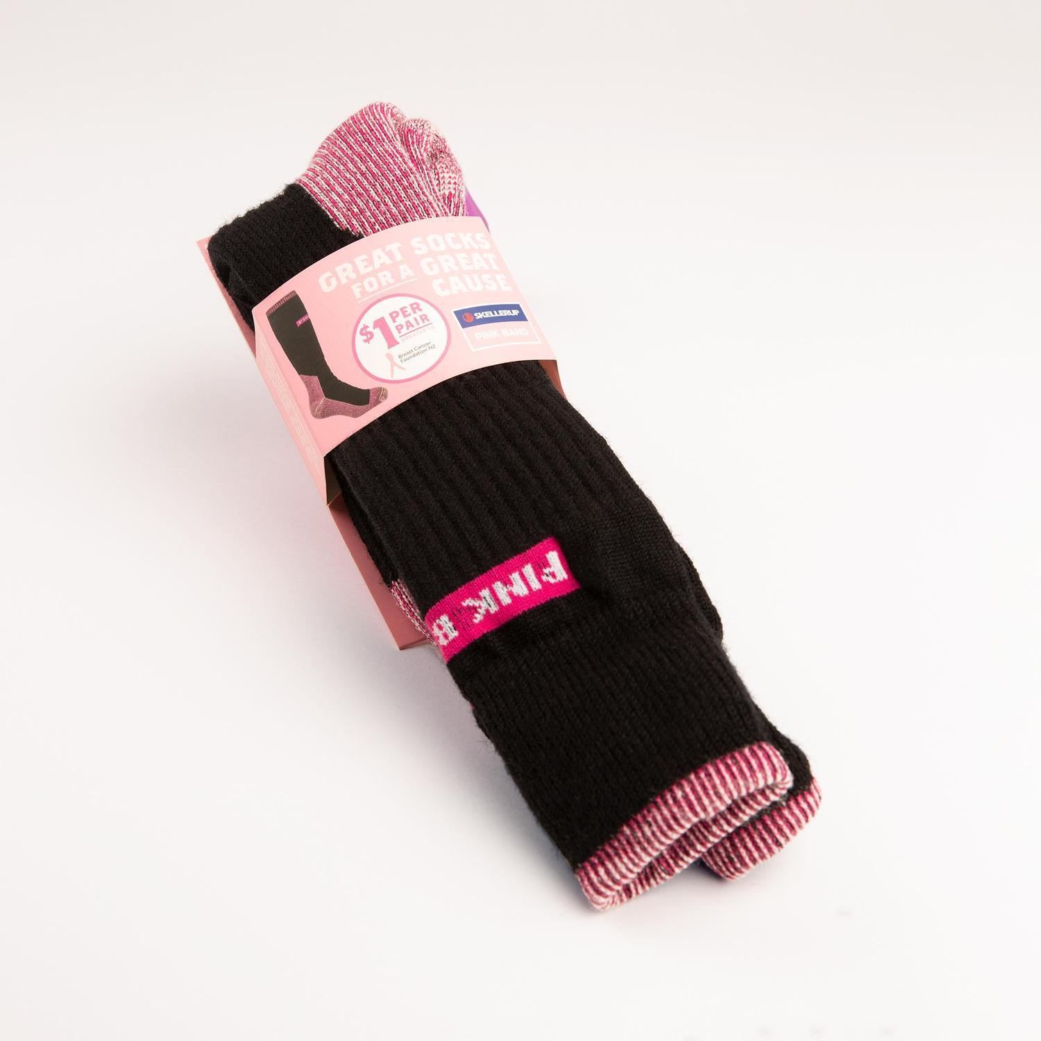 Pink Band Gumboot Socks Size 2-5