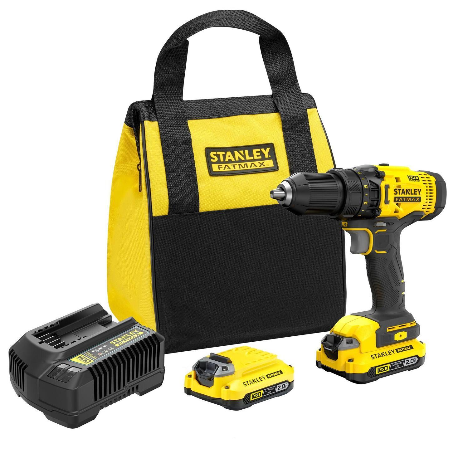 V20 18V Cordless Drill Driver Kit 2.0Ah