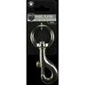 Snap Hook Round Swivel  30mm Nickel Plated