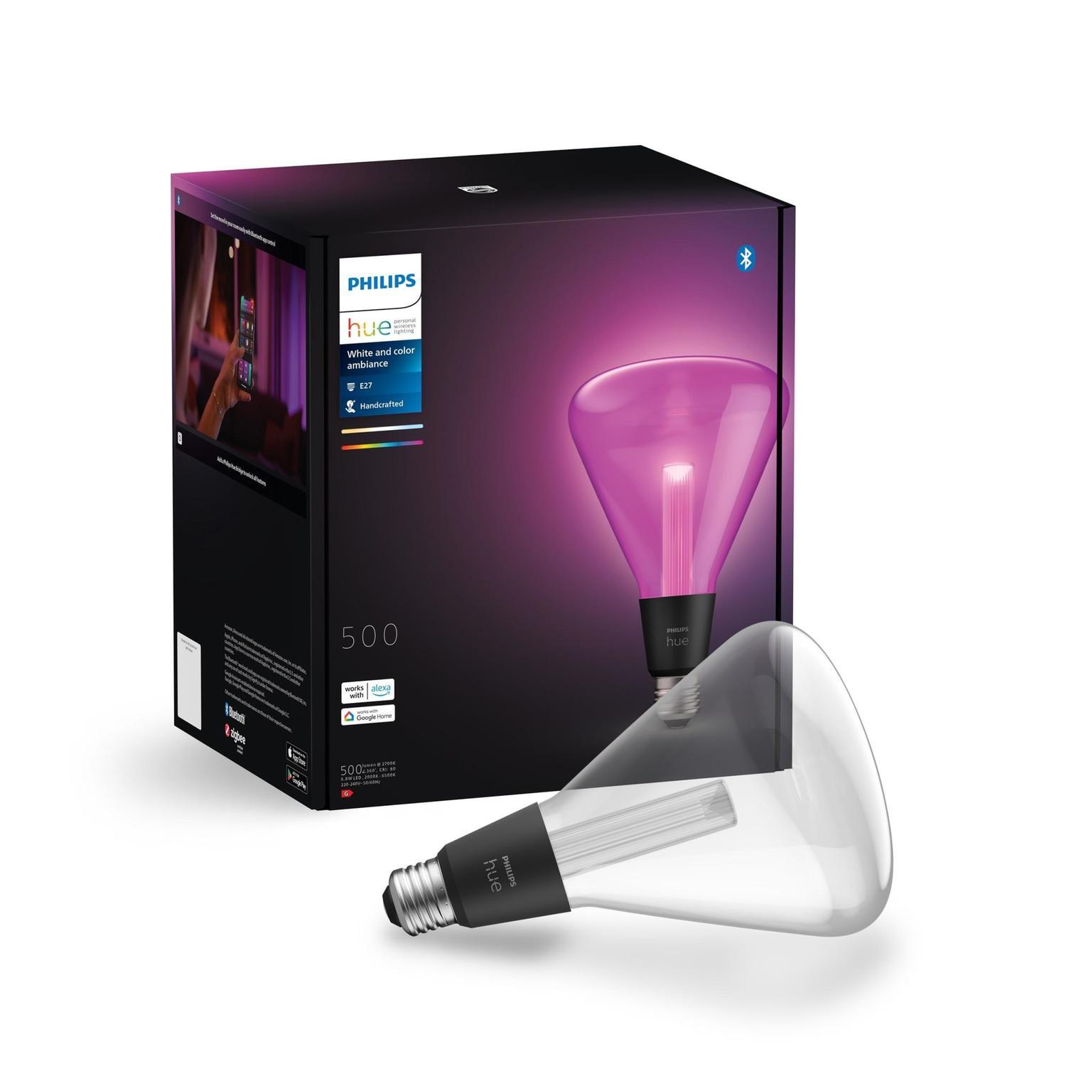 Philips Hue Lg Triangle E27 500Lm Bulb 6.8 Watt Clear