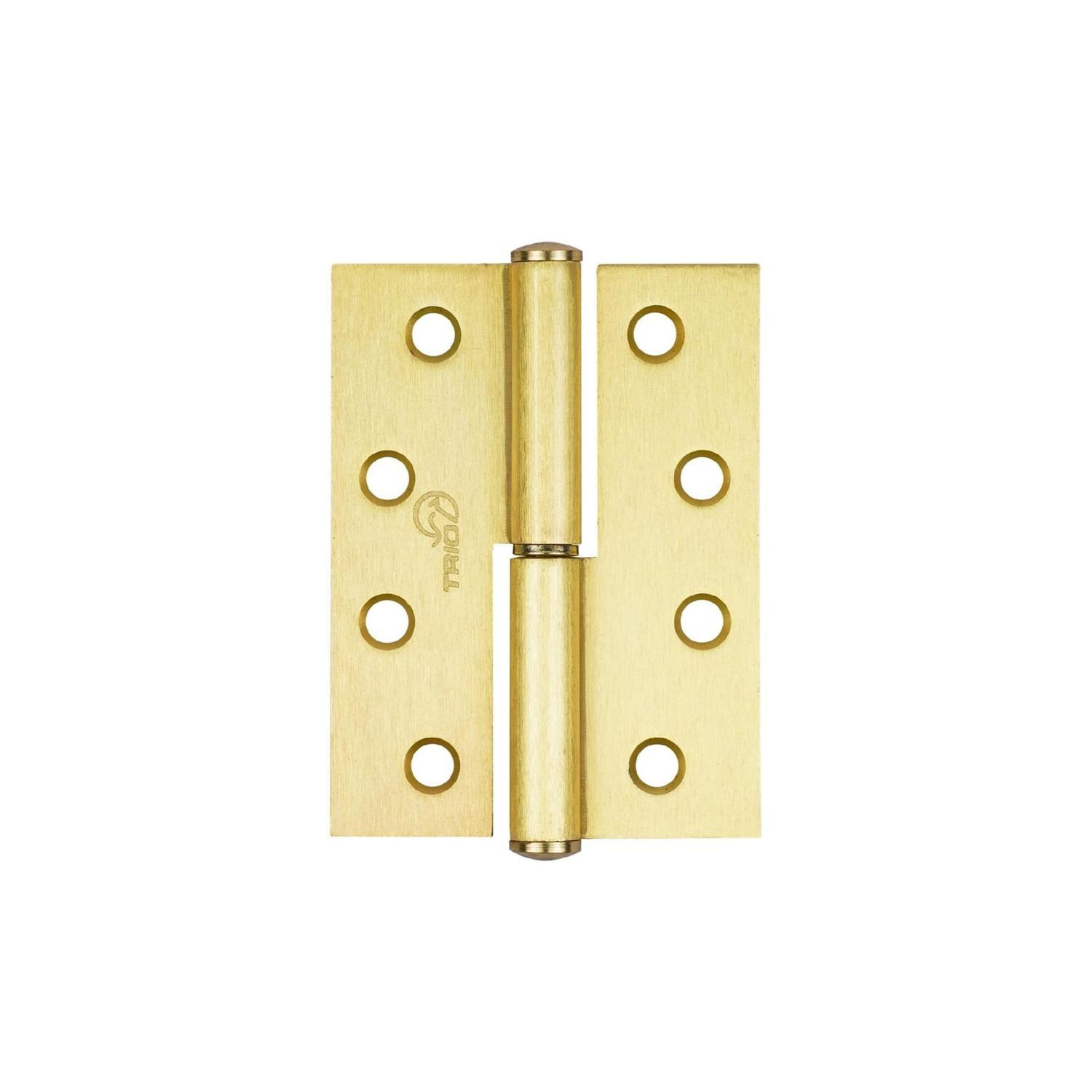 Butt Hinge Lift Off 100mm x 75mm x 2.5mm Matte Gold
