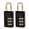 Combination Luggage Padlock 20mm pack of 2 Black