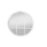 Round Window Garden Mirror H: 1280mm, W: 1280mm, D: 30mm White