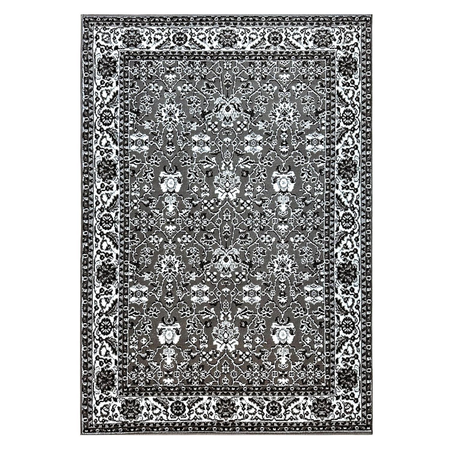 Zarin Rug W: 1500mm, L: 2200mm Traditional Grey