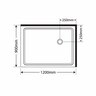 Luxury 2000 Frameless Shower - Right Hand Tray