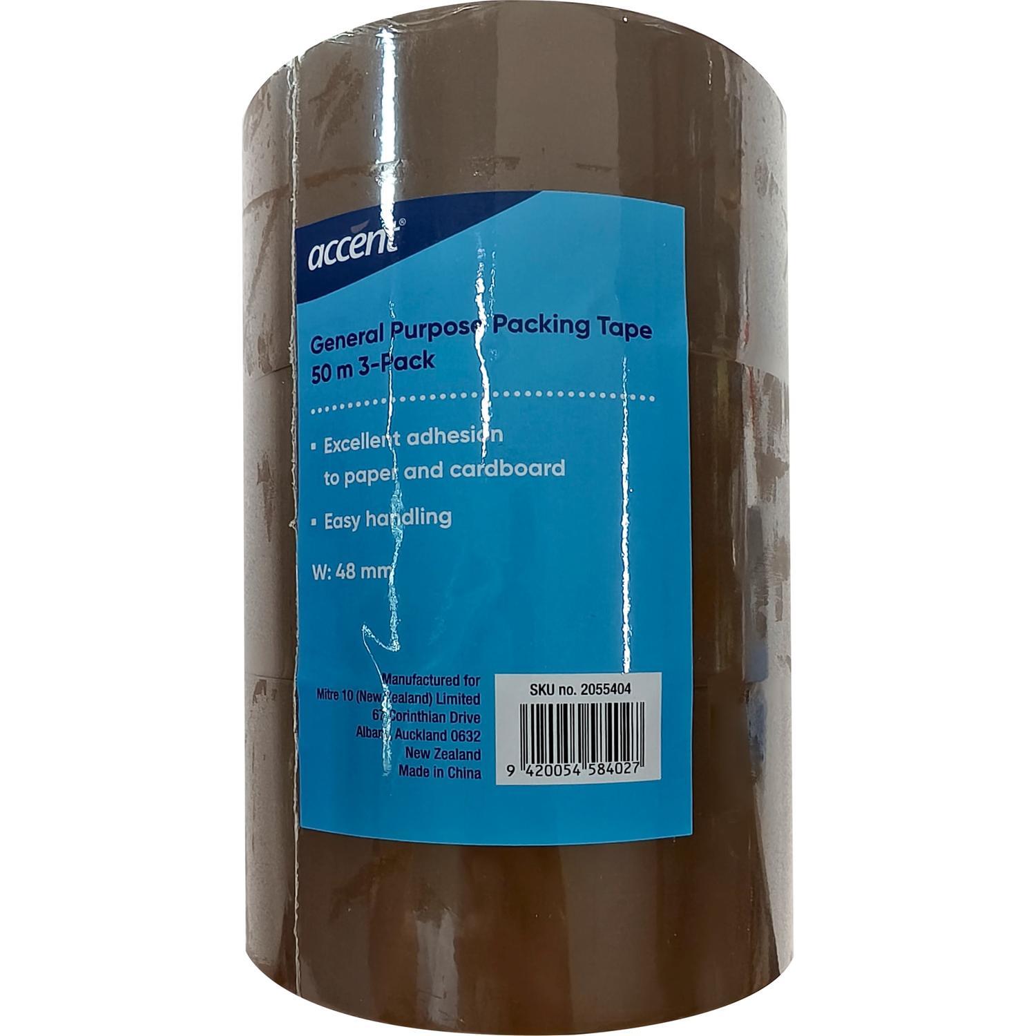 General Purpose Tape Accent 48mm x 50m Brown