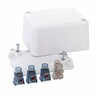 Large Junction Box, With 4X50A Connectors 240V White
