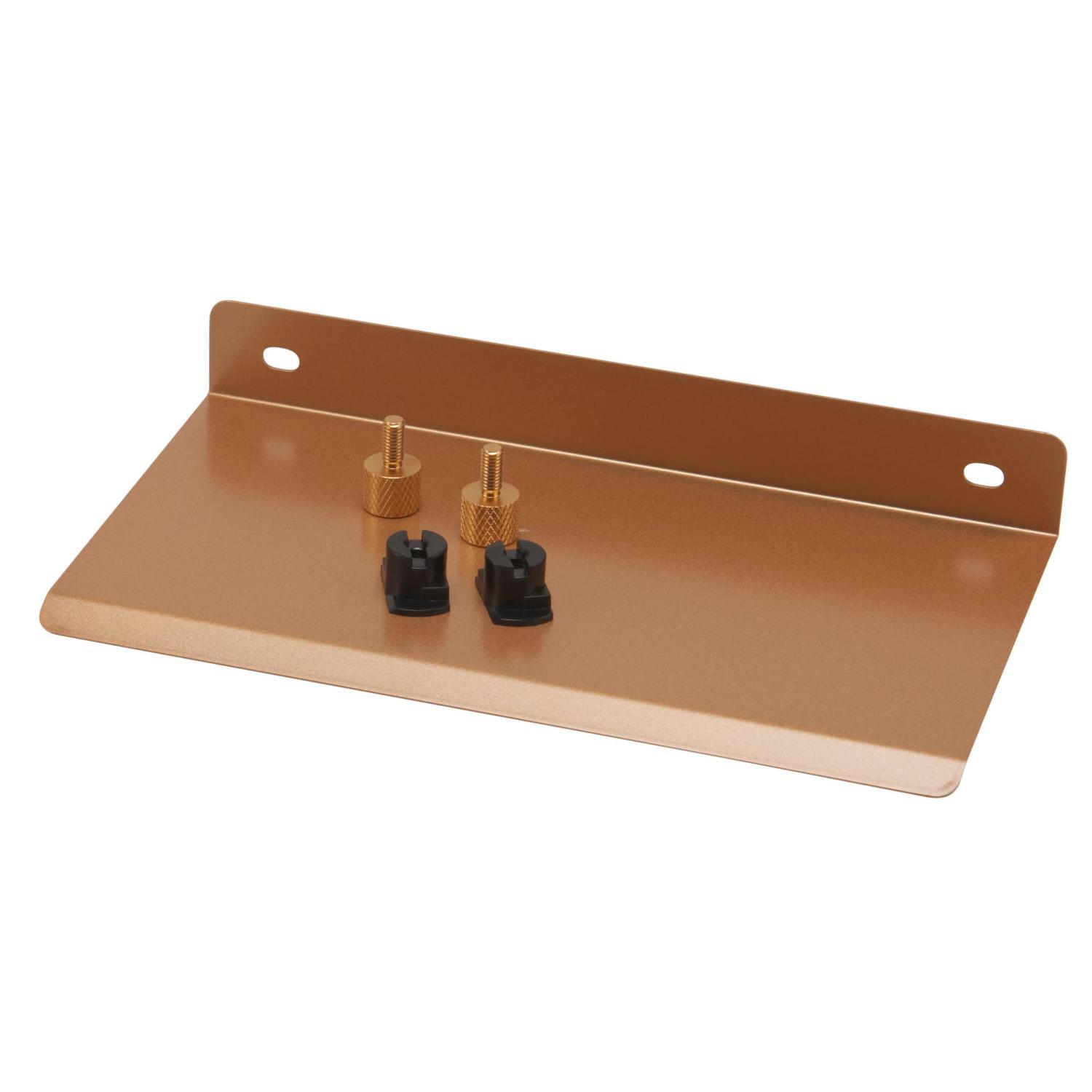 Shelf Steel powder coated finish brass 194mm