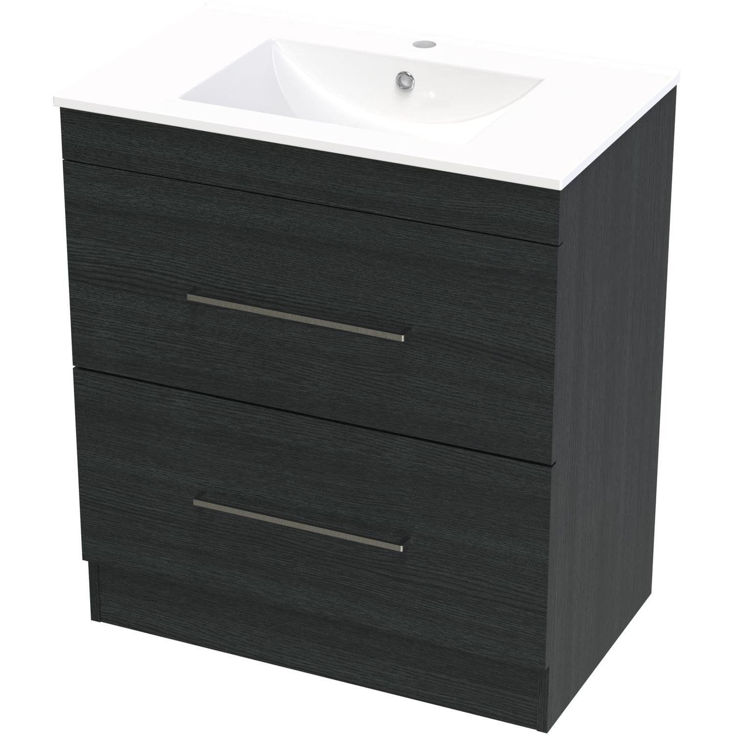 Cashmere Double Drawer Floorstanding Vanity