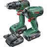 18V Cordless 2 Piece Power Tool Combo Kit 2.5Ah 18 volt 2.5Ah