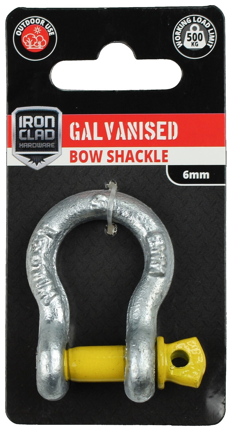 Bow Shackle 6mm Galvanised
