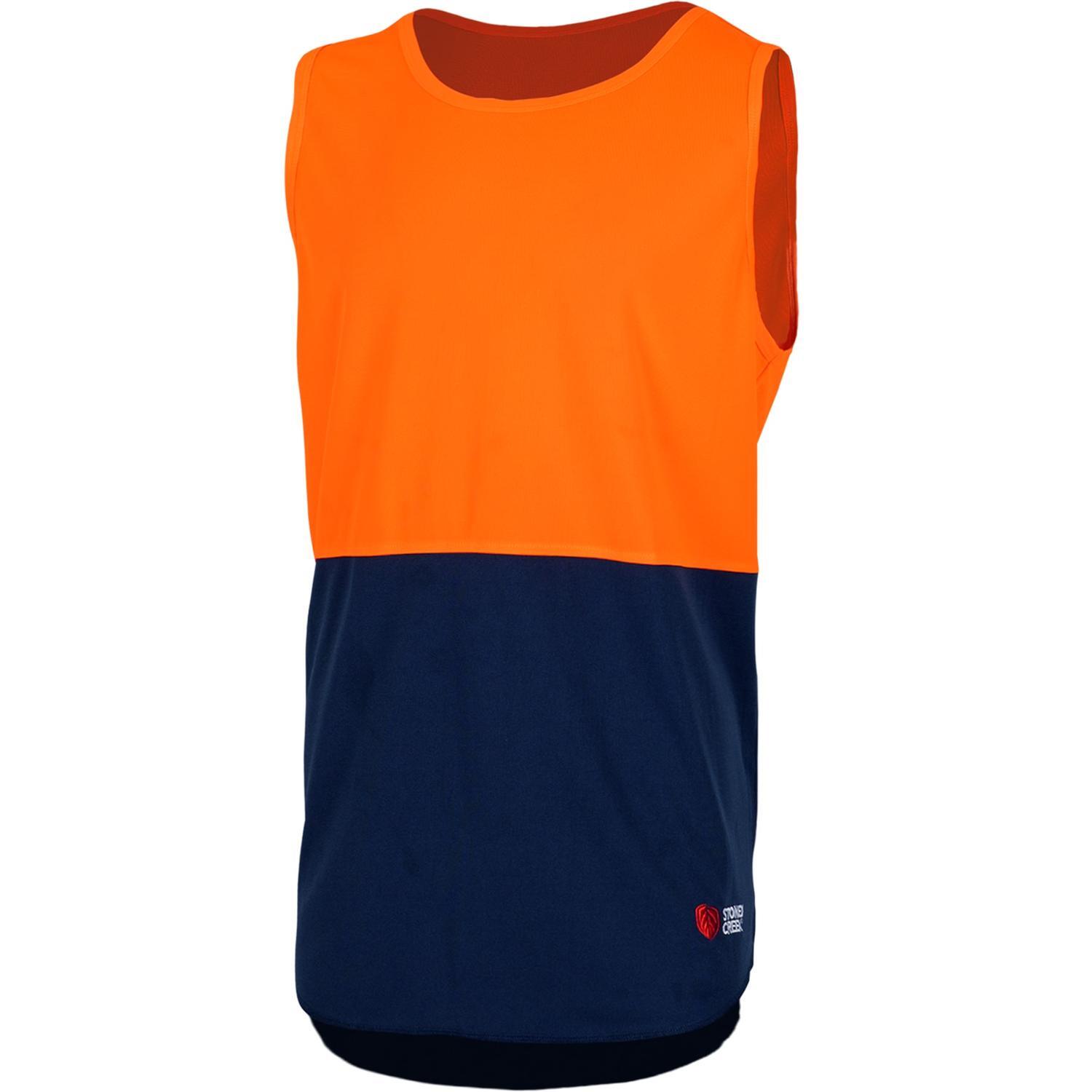 Trade Singlet XL Orange/Navy
