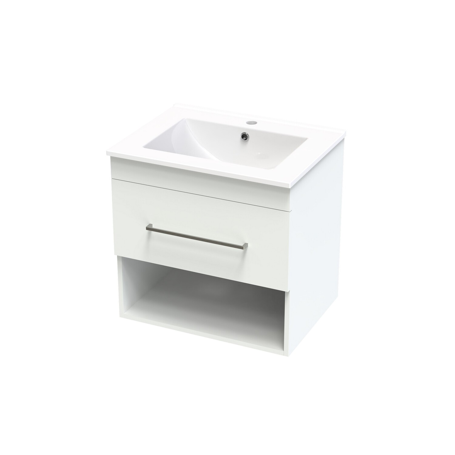 Cashmere Valley 600 Drawer Open White Melamine