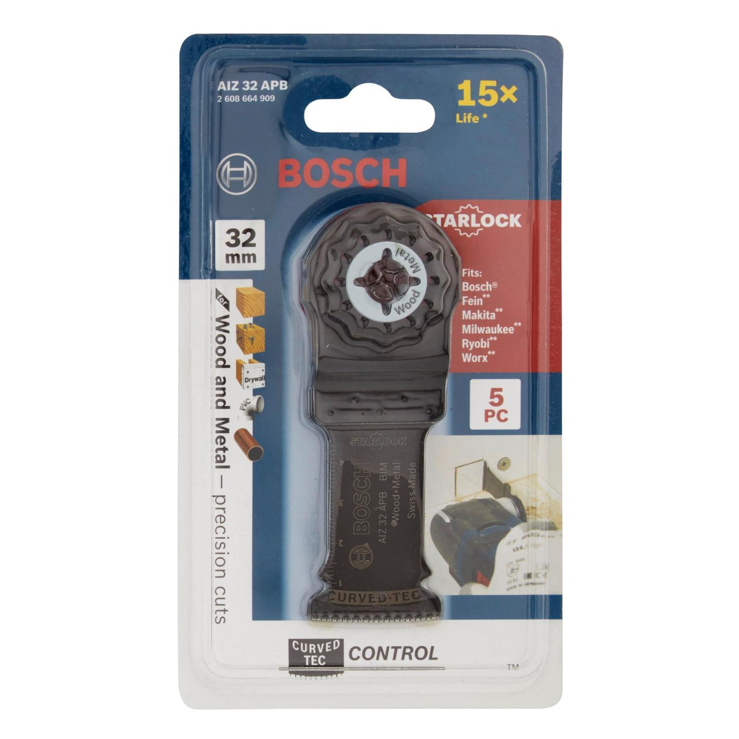 Plunge Cut Multi Tool Blade Plus Wood & Metal 5 Pack