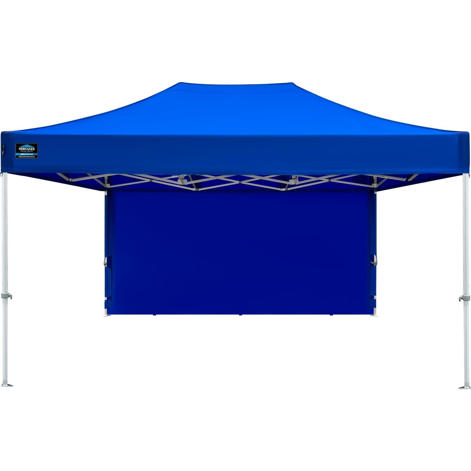 Hercules Pro Velcro Gazebo Solid Wall 4.5m Blue