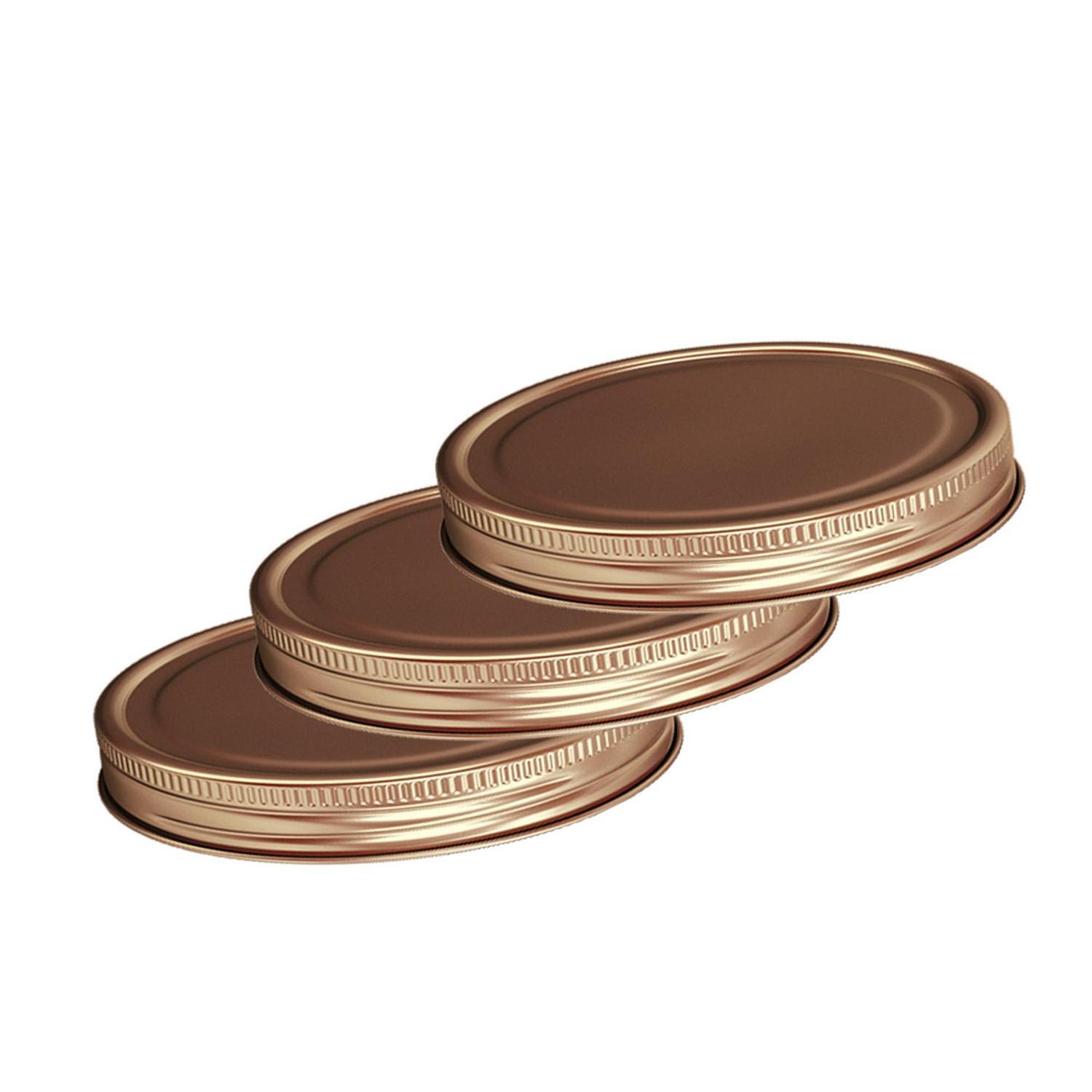 Jar Lids 7cm Copper Set of 3