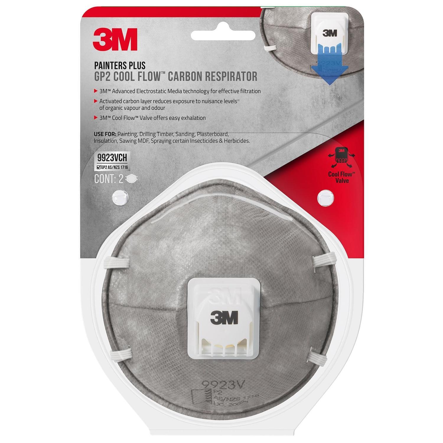 Disposable Carbon Respirator with Valve 2 Pack