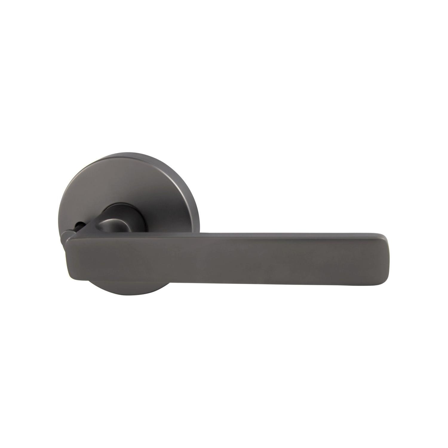 Medio Plus Series Rivera Privacy Lever Set with QuickFix Graphite