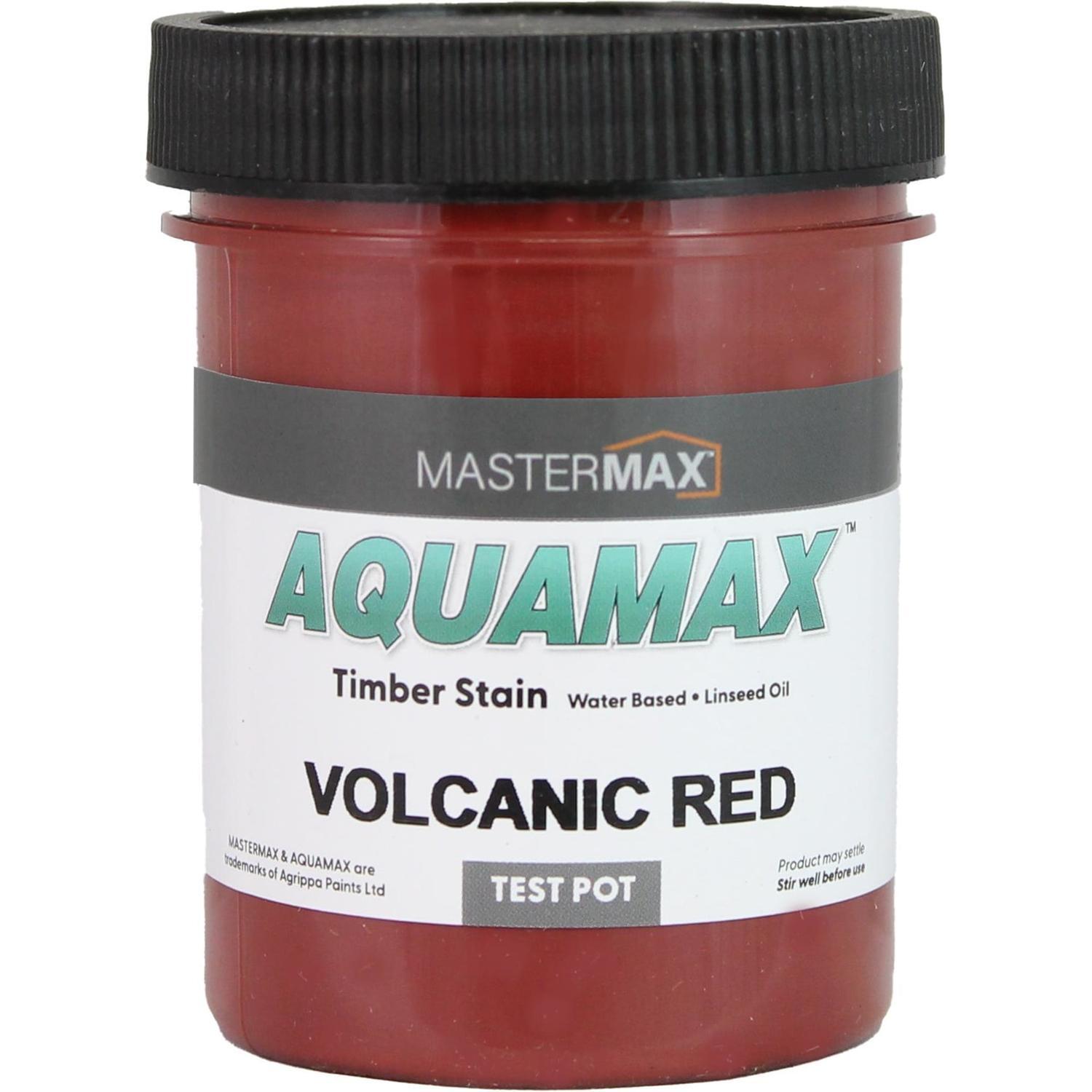 Timber Stain Water Based Linseed Oil Test Pot 125ml Volcanic Red