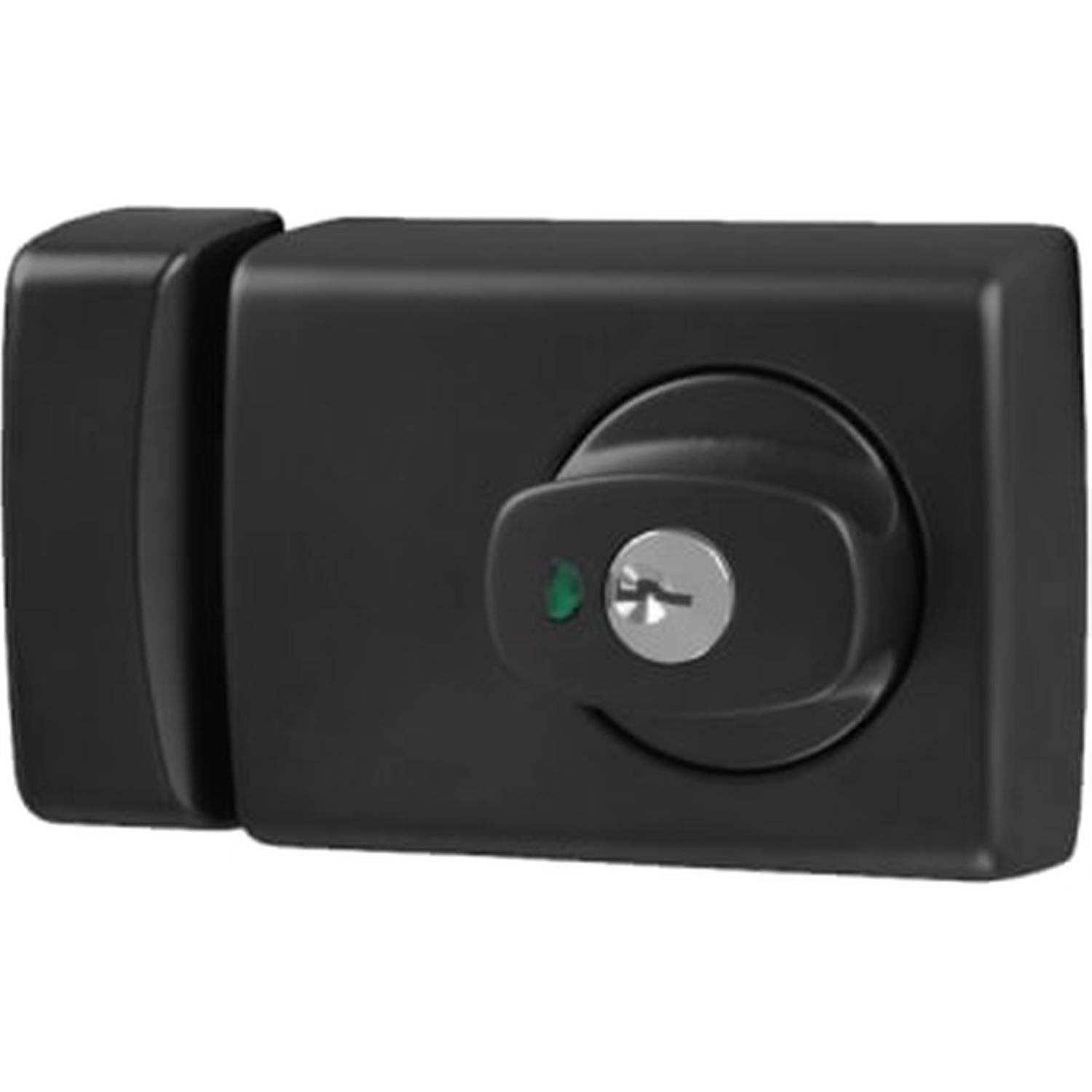 Rimlock Deadlatch Knob Double Cylinder Black