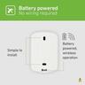 Four Button Wall Mount Remote Control Garage Door Opener  White