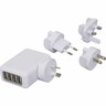 USB Travel Adaptor 76.5 x 55.1 x 29.4mm White