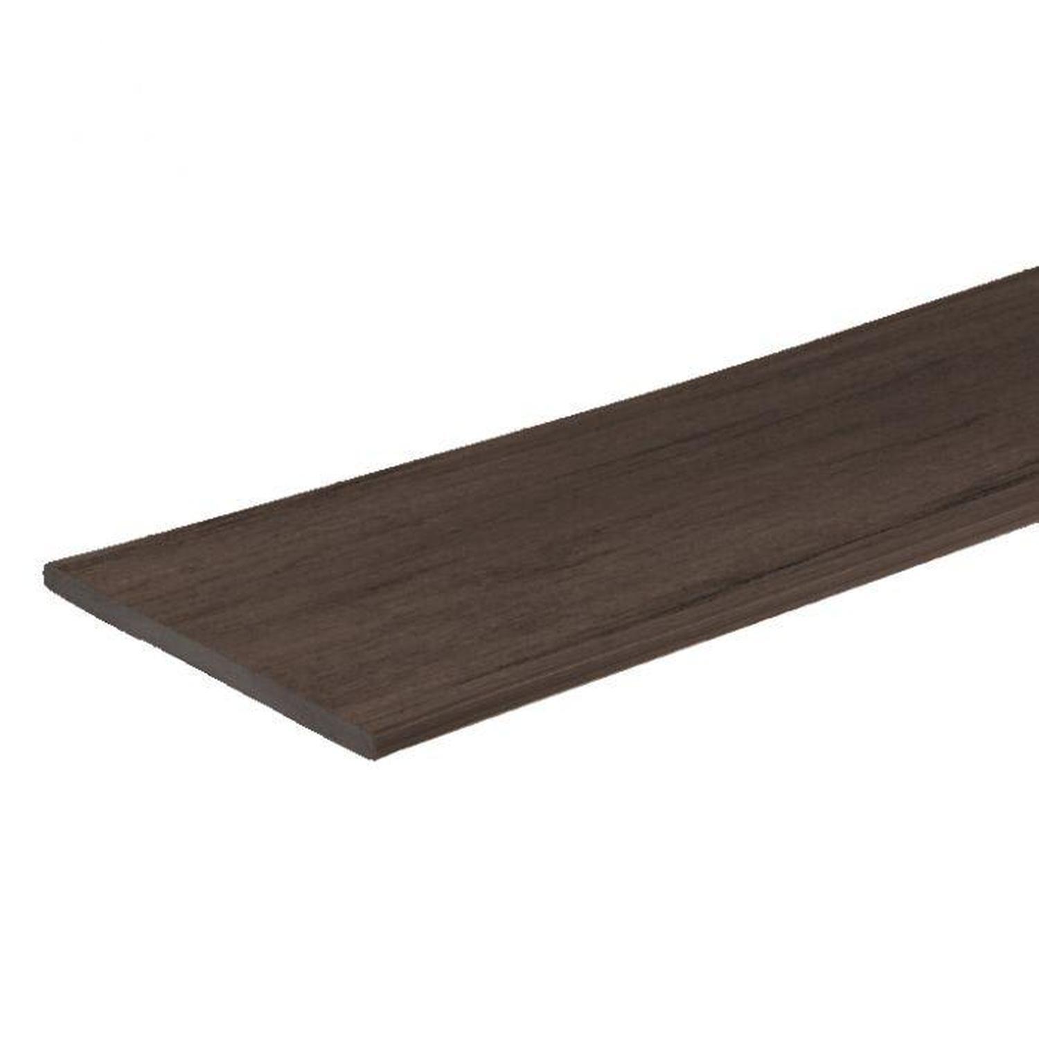 Composite Decking - Fascia Board  3600 x 305 x 14mm Dark Cocoa ( Rich Brown)