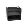 Wall Hung Vanity Open Shelf Cabinet 600mm Matte Black